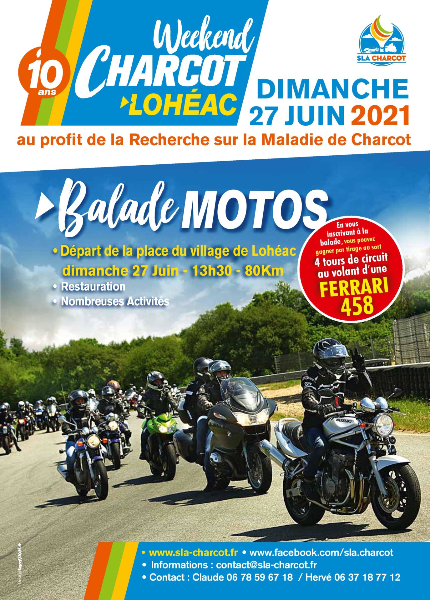 Balade Pour Lassociation Charcot Les Motards Ont Du Coeur